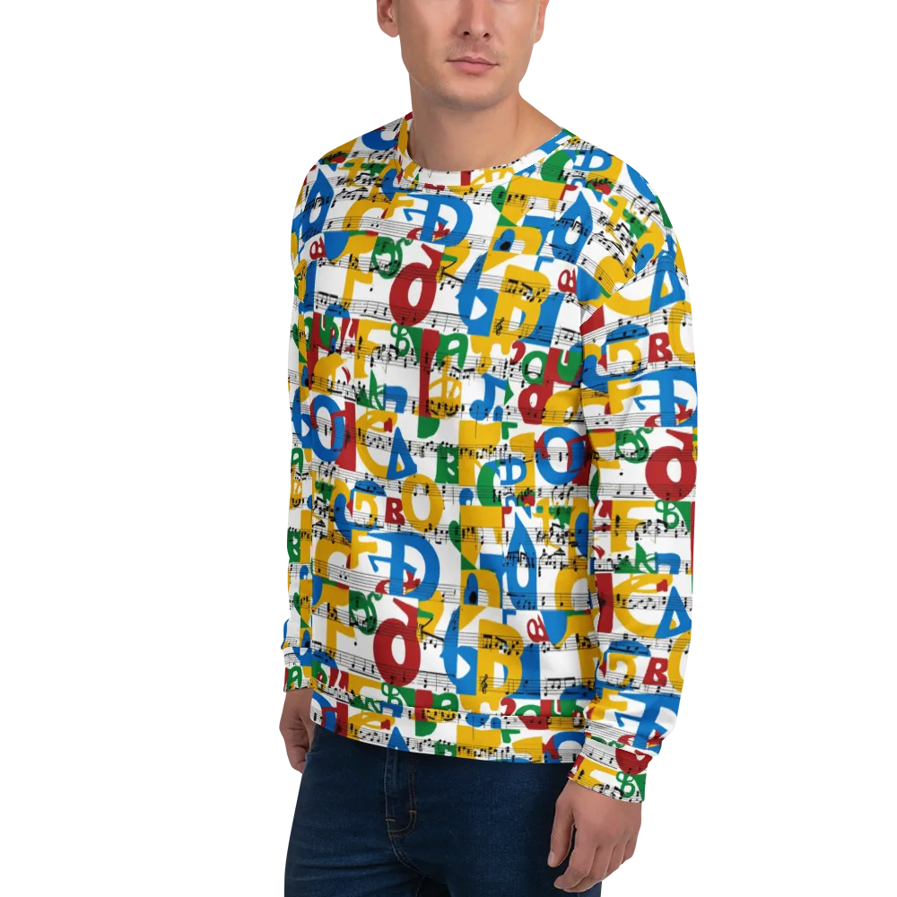 Chromatic Crescendo on Sweatshirt — Left Front