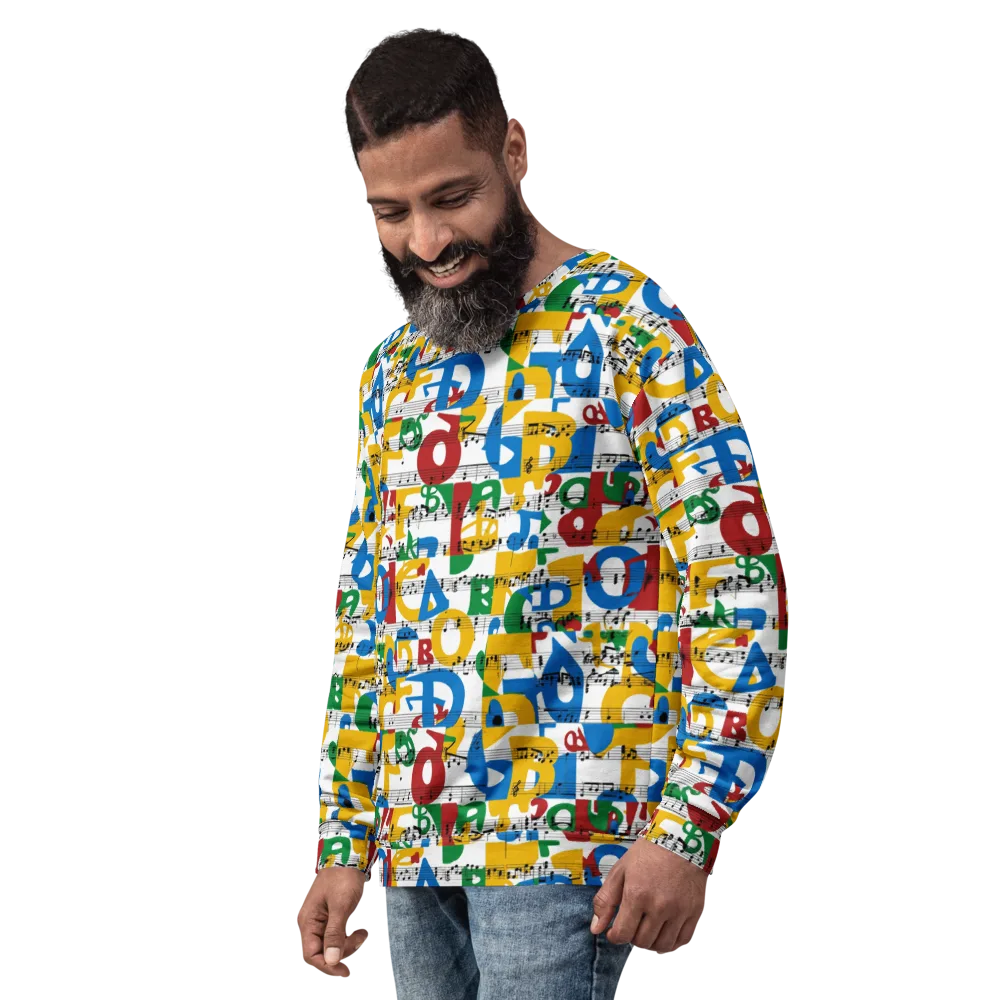 Chromatic Crescendo on Sweatshirt — Left Front