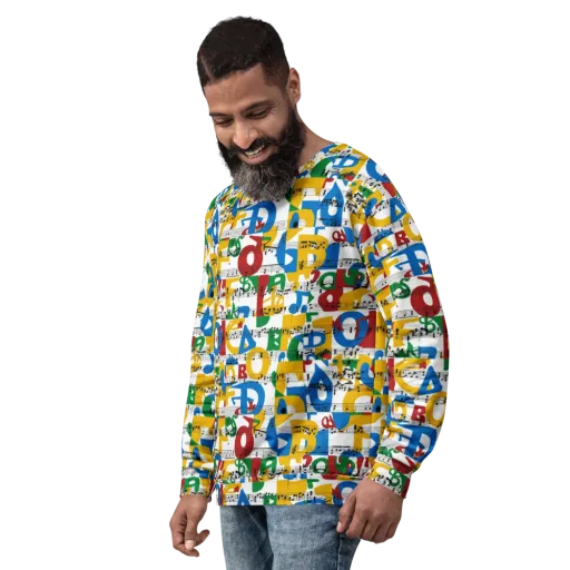 Chromatic Crescendo on a Sweatshirt