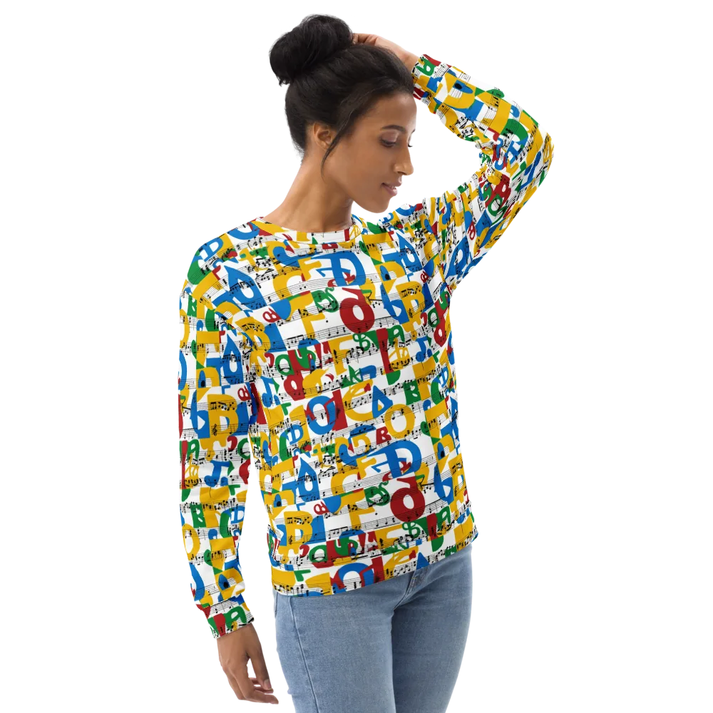 Chromatic Crescendo on Sweatshirt — Right Front