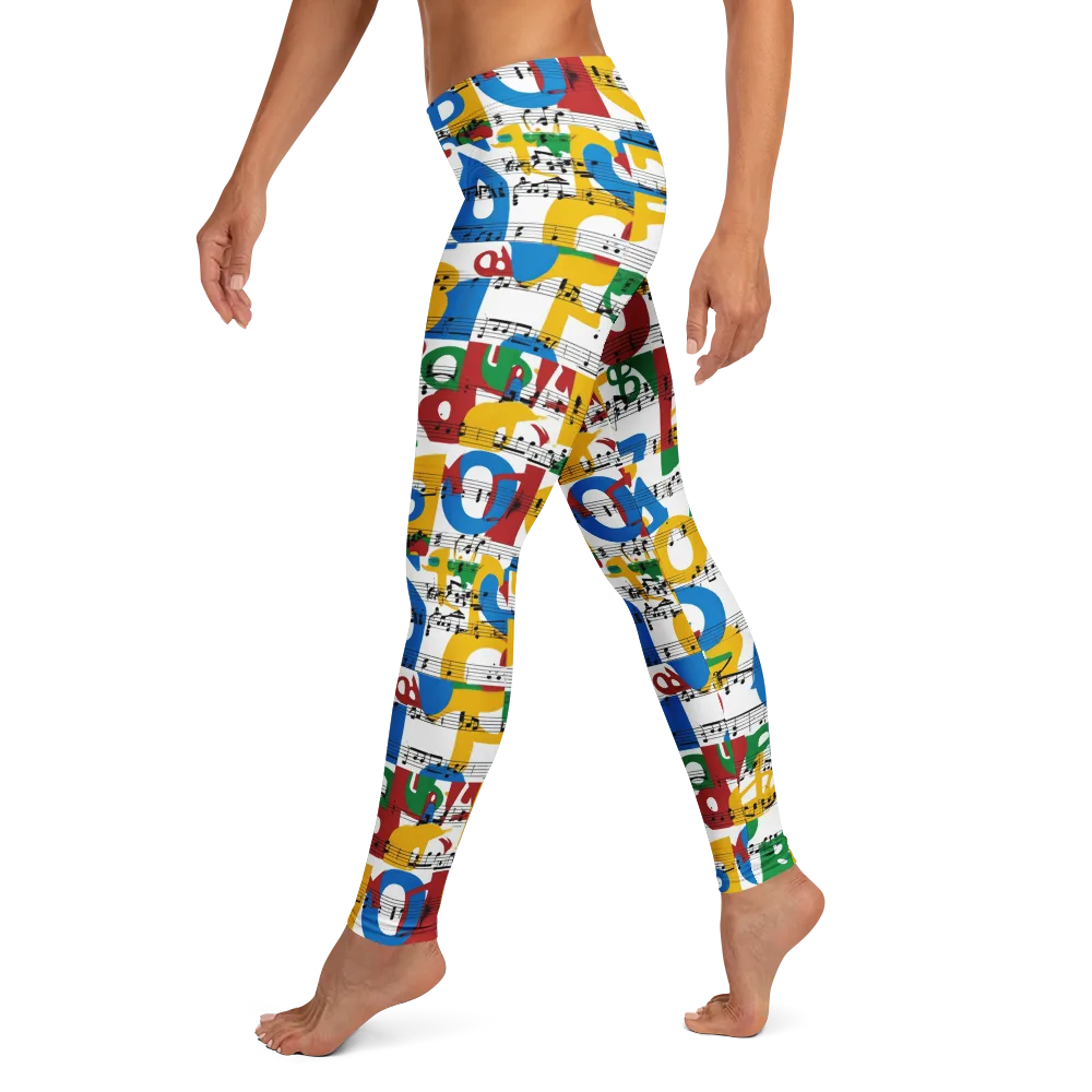 Chromatic Crescendo on Leggings — Left
