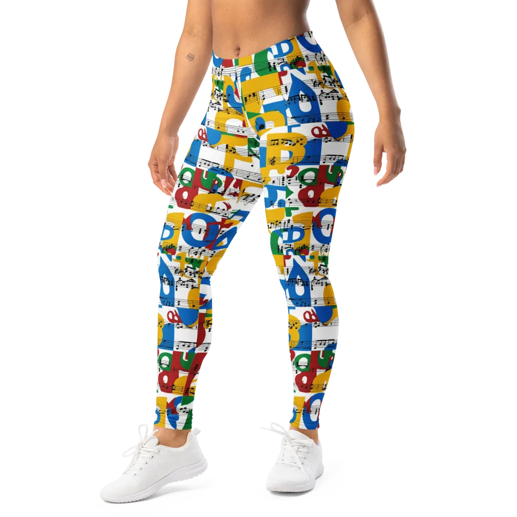 Chromatic Crescendo on Leggings — Left Front