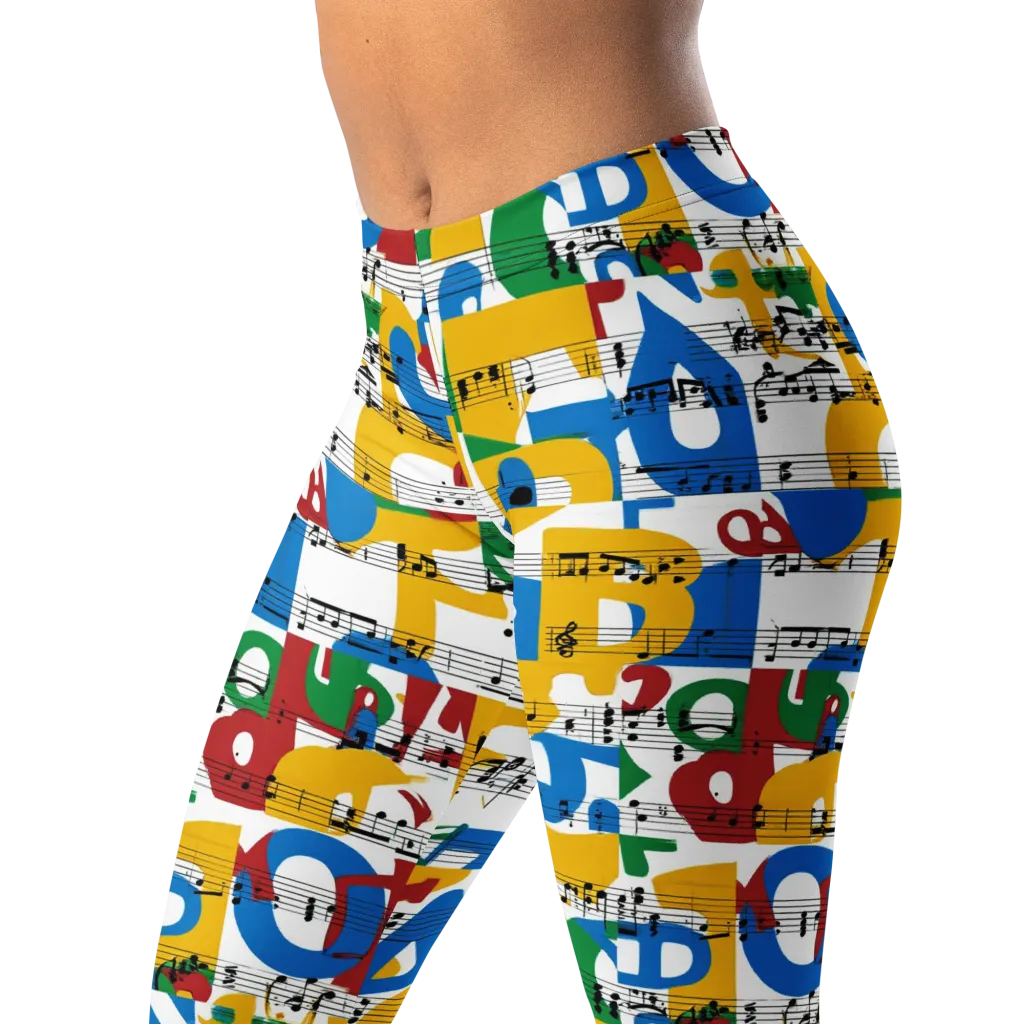 Chromatic Crescendo on Leggings — Left Front