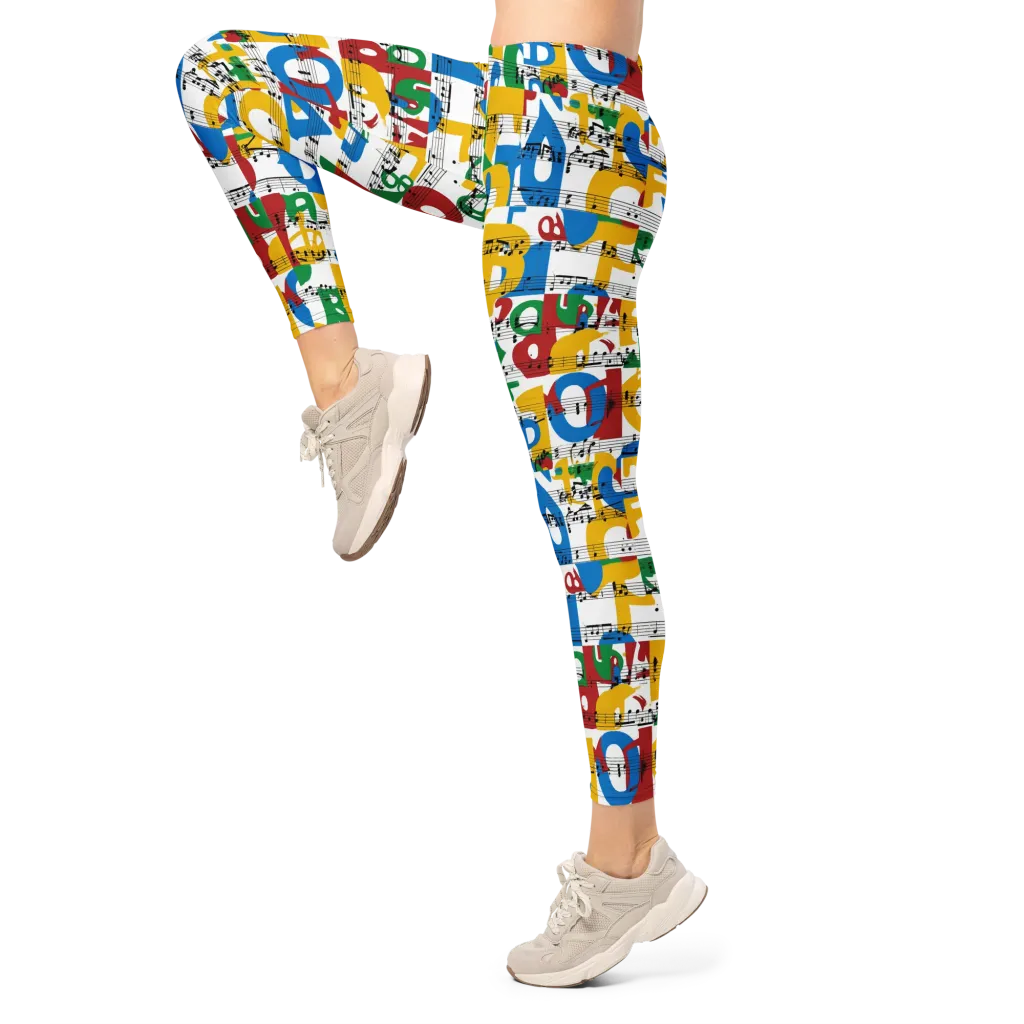 Chromatic Crescendo on Leggings — Left