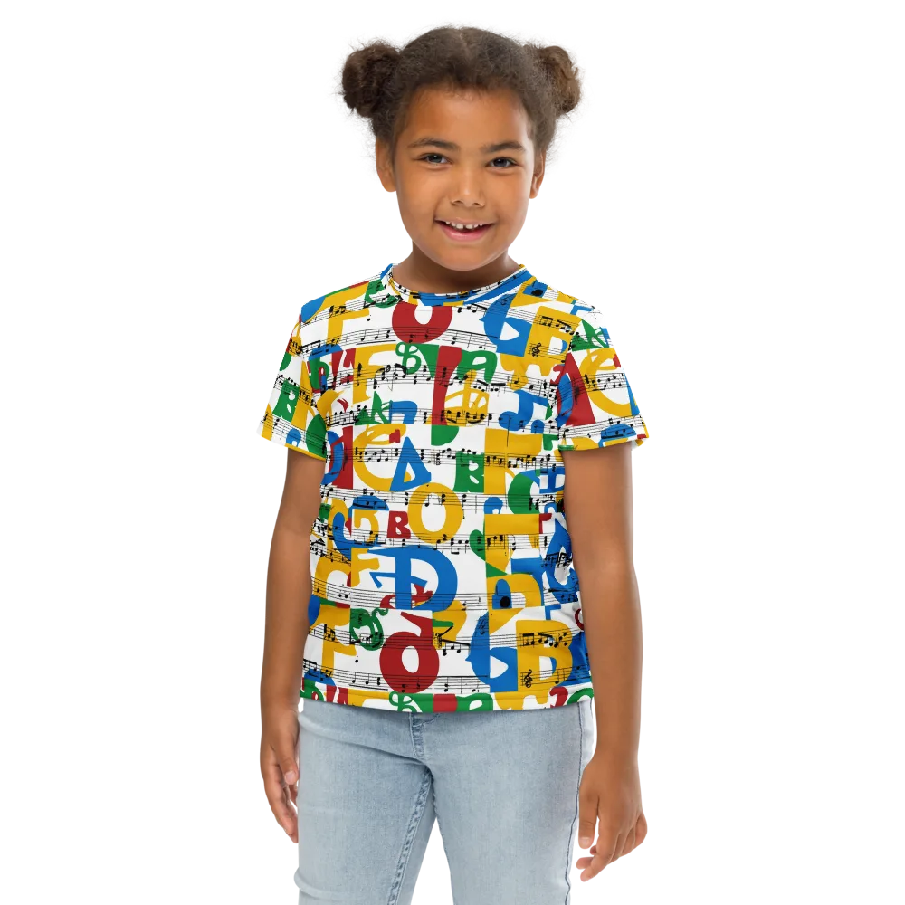 Chromatic Crescendo on Kids Crew Neck T-Shirt — Front