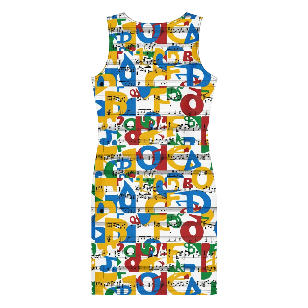 Chromatic Crescendo on Bodycon Dress — Back