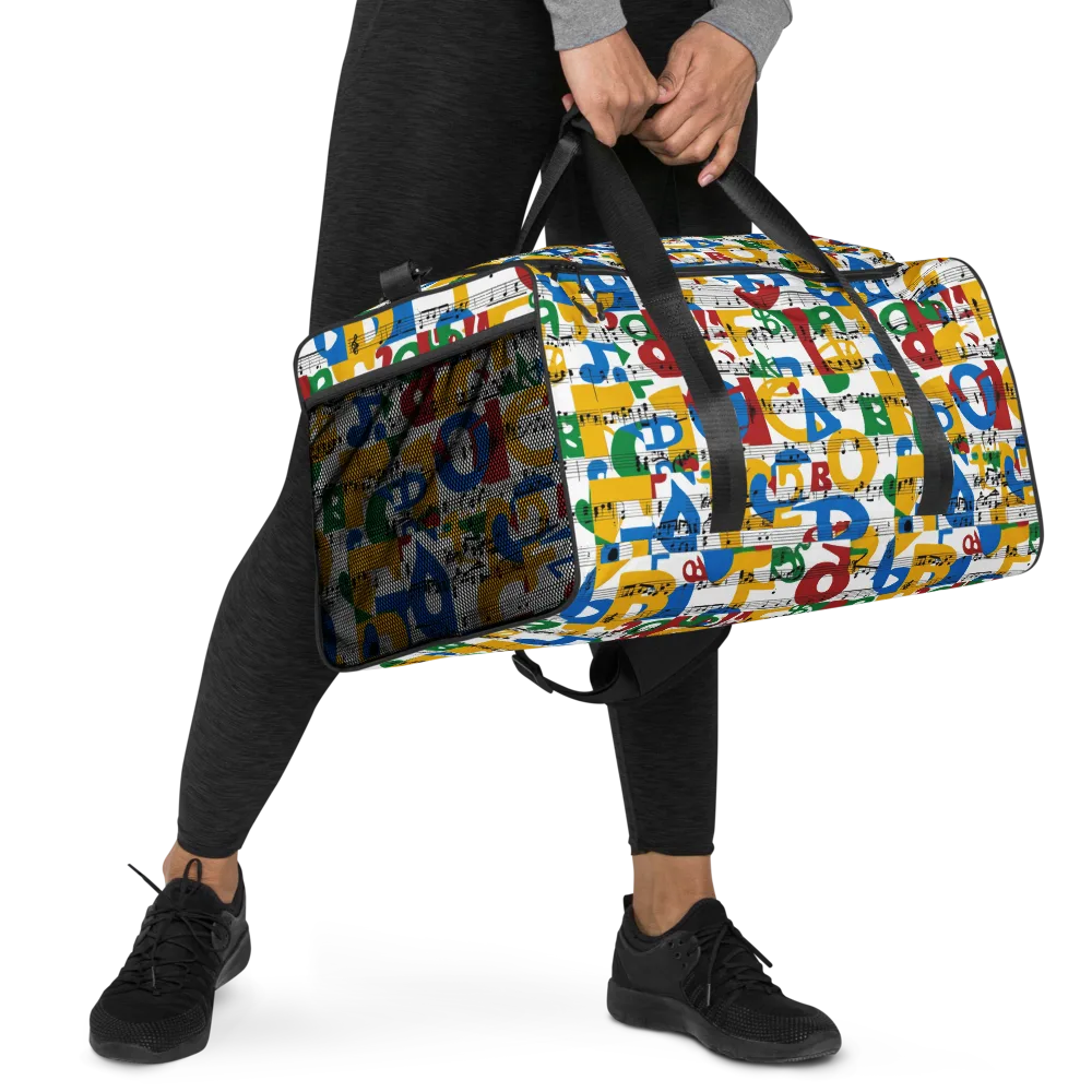 Chromatic Crescendo on Duffle Bag — Right Front