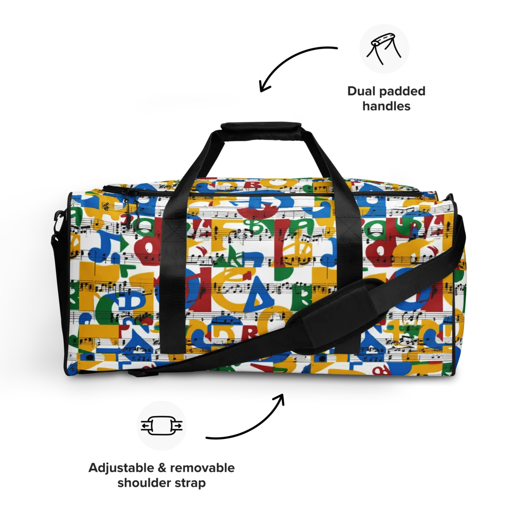 Chromatic Crescendo on Duffle Bag — Front