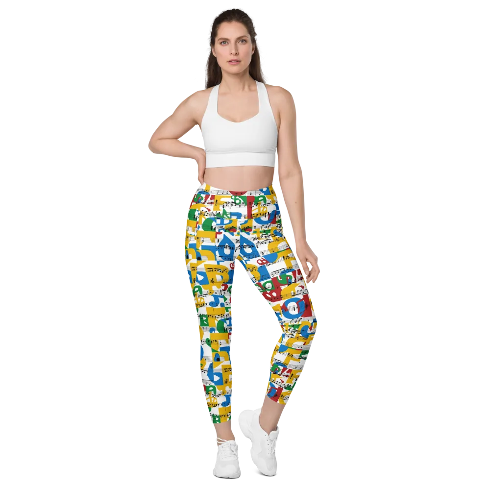 Chromatic Crescendo on Leggings with Pockets — Front