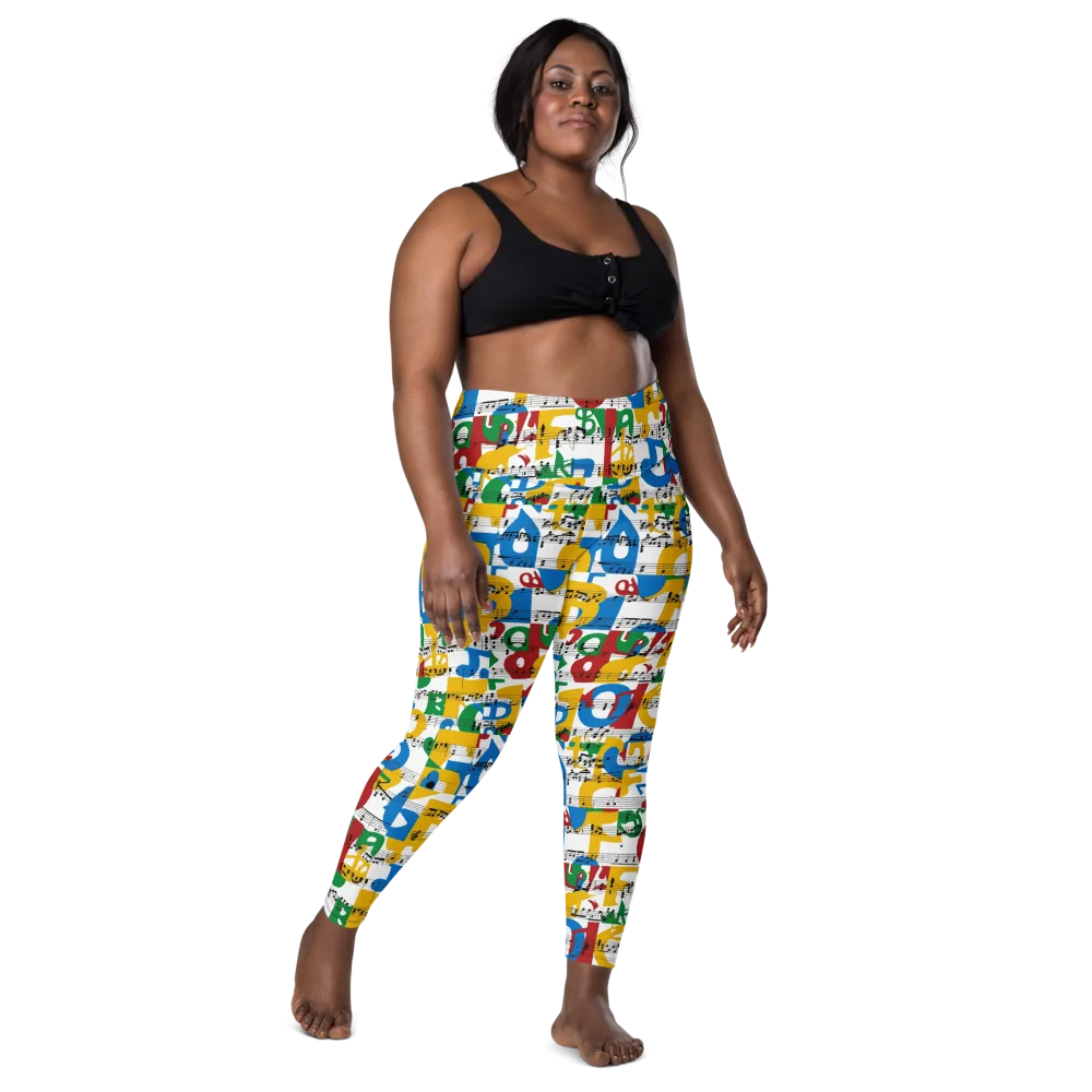 Chromatic Crescendo on Leggings with Pockets — Front