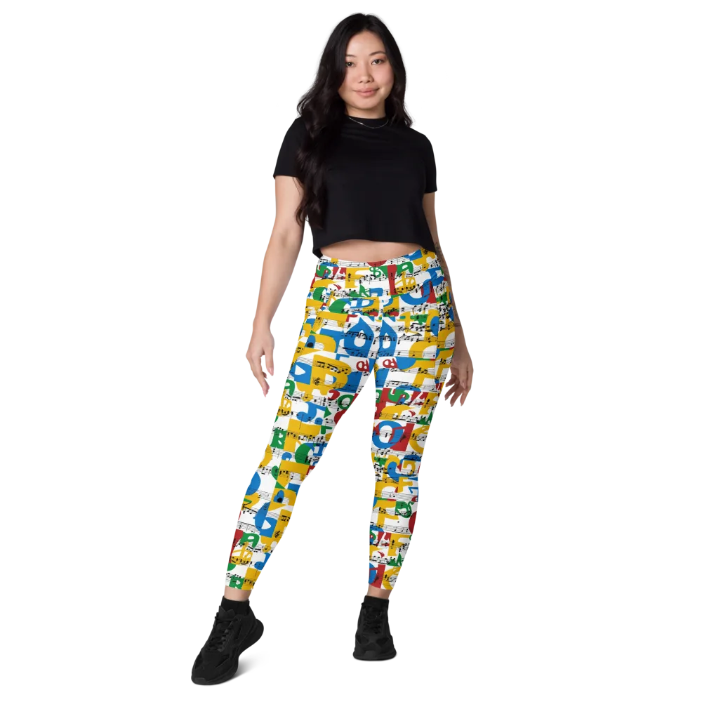 Chromatic Crescendo on Leggings with Pockets — Front