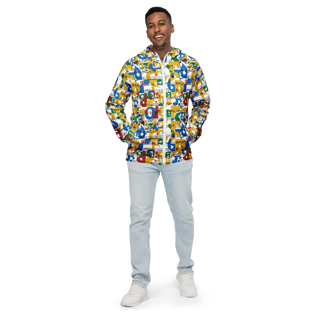 Chromatic Crescendo on Men's Windbreaker — Front