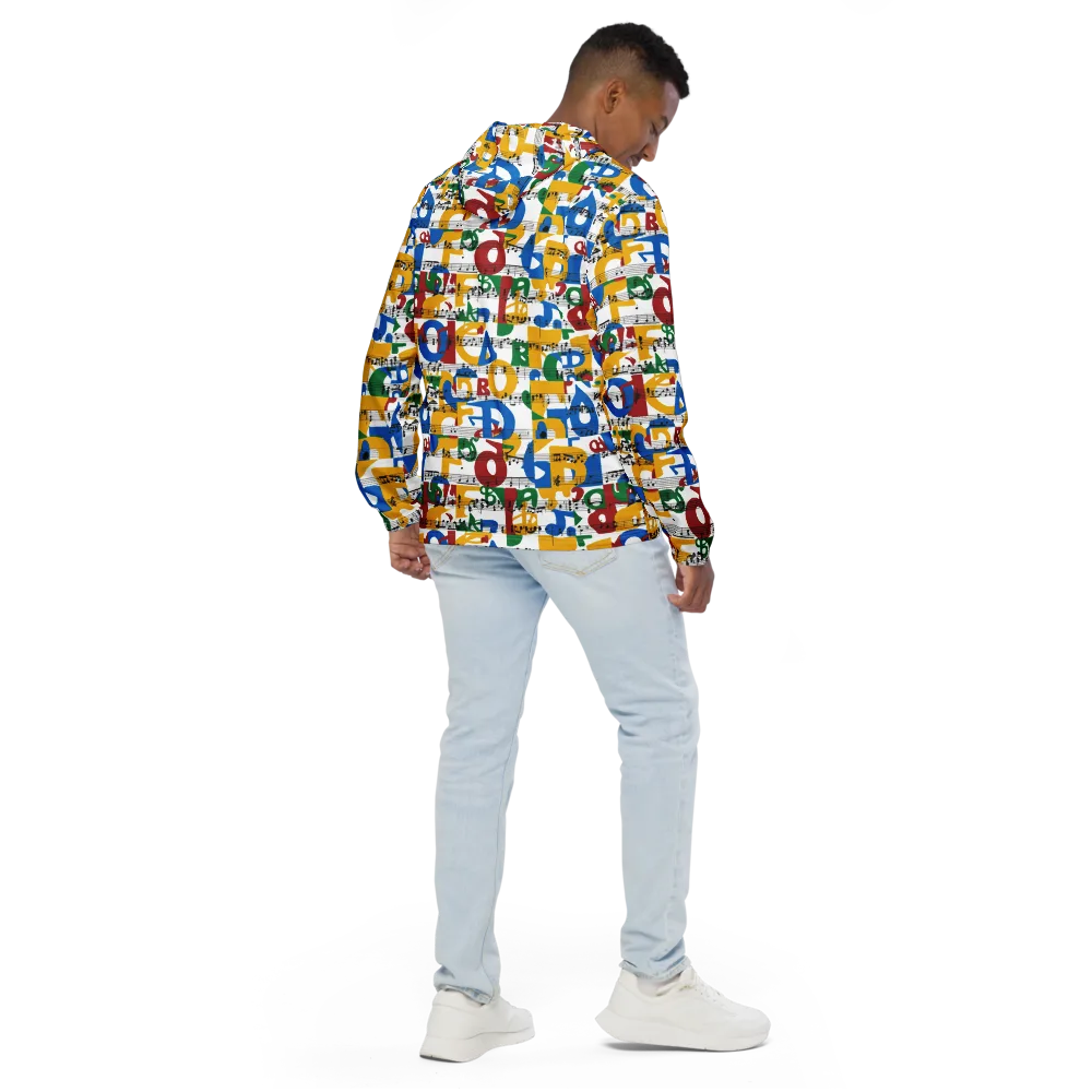 Chromatic Crescendo on Men's Windbreaker — Back