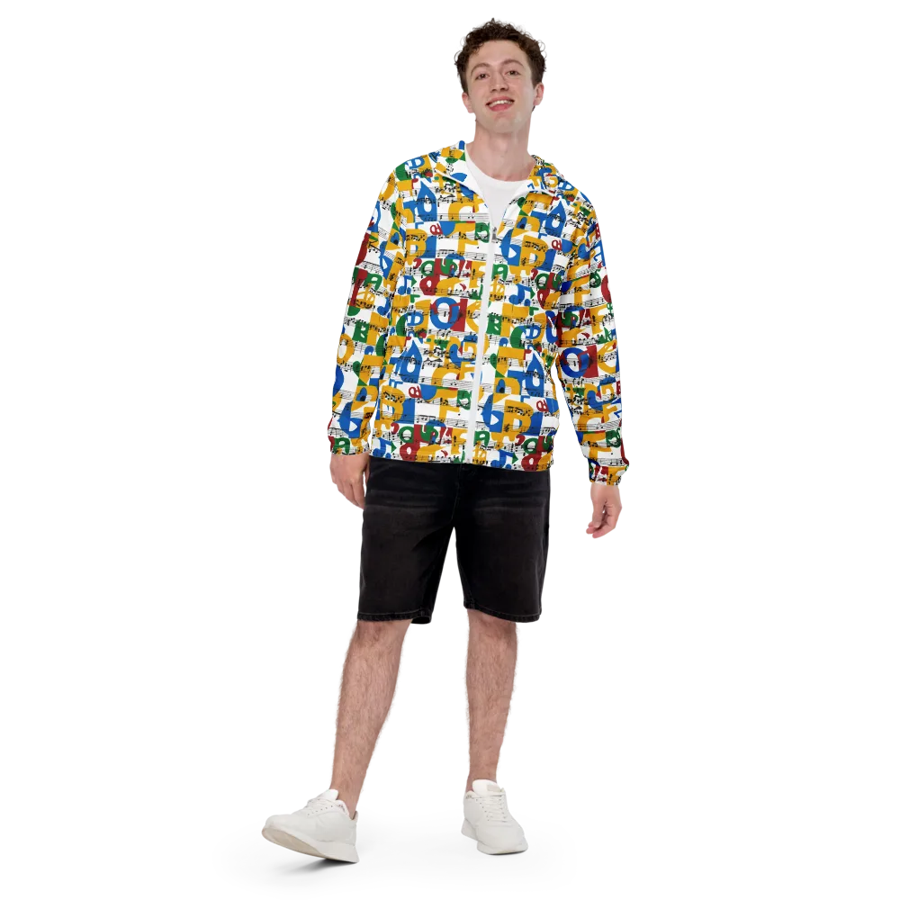 Chromatic Crescendo on Men's Windbreaker — Front