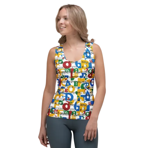 Chromatic Crescendo on a Women's Tank Top