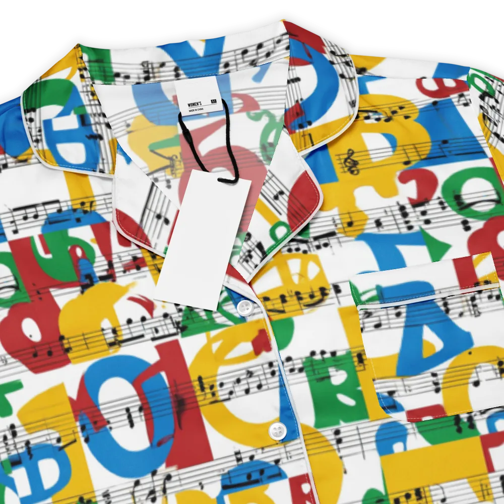 Chromatic Crescendo on Women's Short Sleeve Pajama Top — Product details