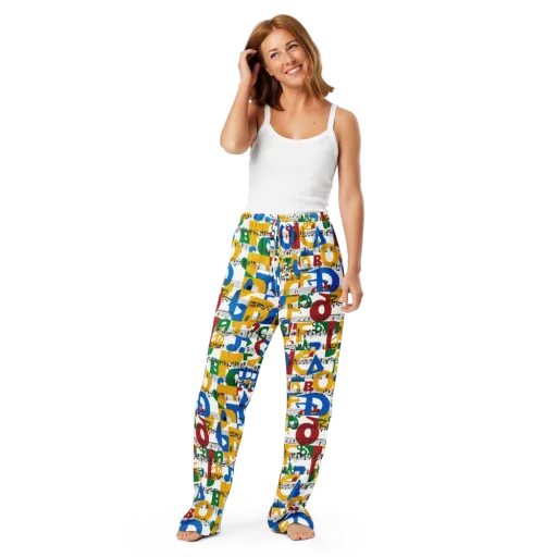 Chromatic Crescendo on a Women's Pajama Pants