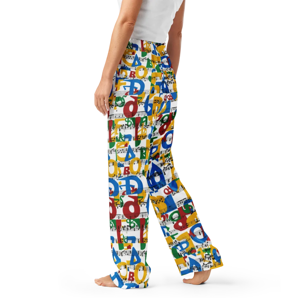 Chromatic Crescendo on Women's Pajama Pants — Left