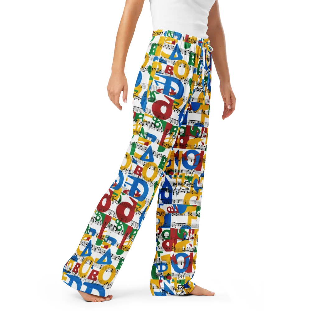 Chromatic Crescendo on Women's Pajama Pants — Right Front