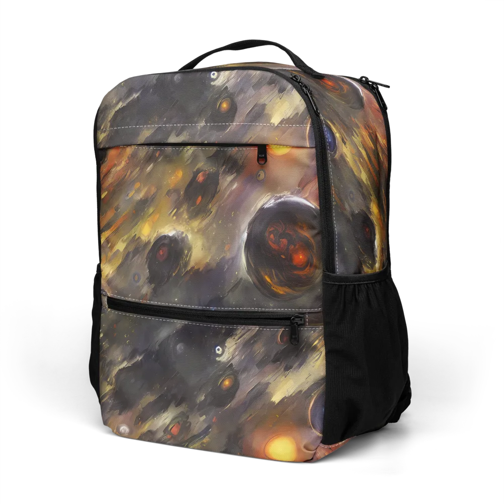Temporal Vortex on Utility Backpack — Left Front