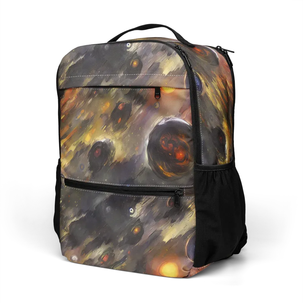 Temporal Vortex on Utility Backpack — Left Front