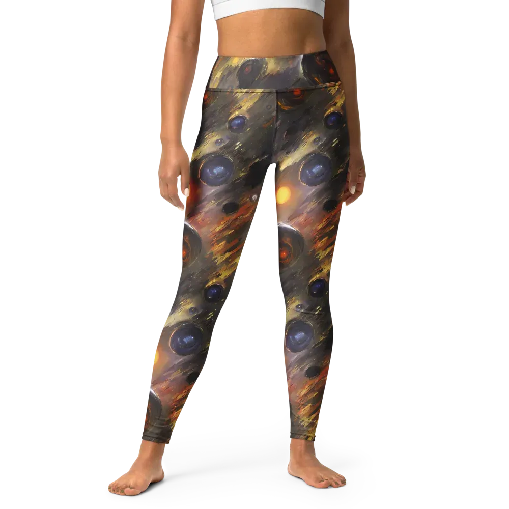 Temporal Vortex on Yoga Leggings — Front