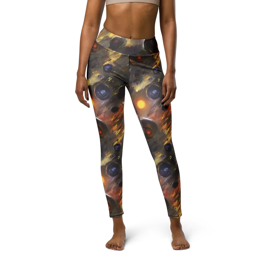 Temporal Vortex on Yoga Leggings — Front