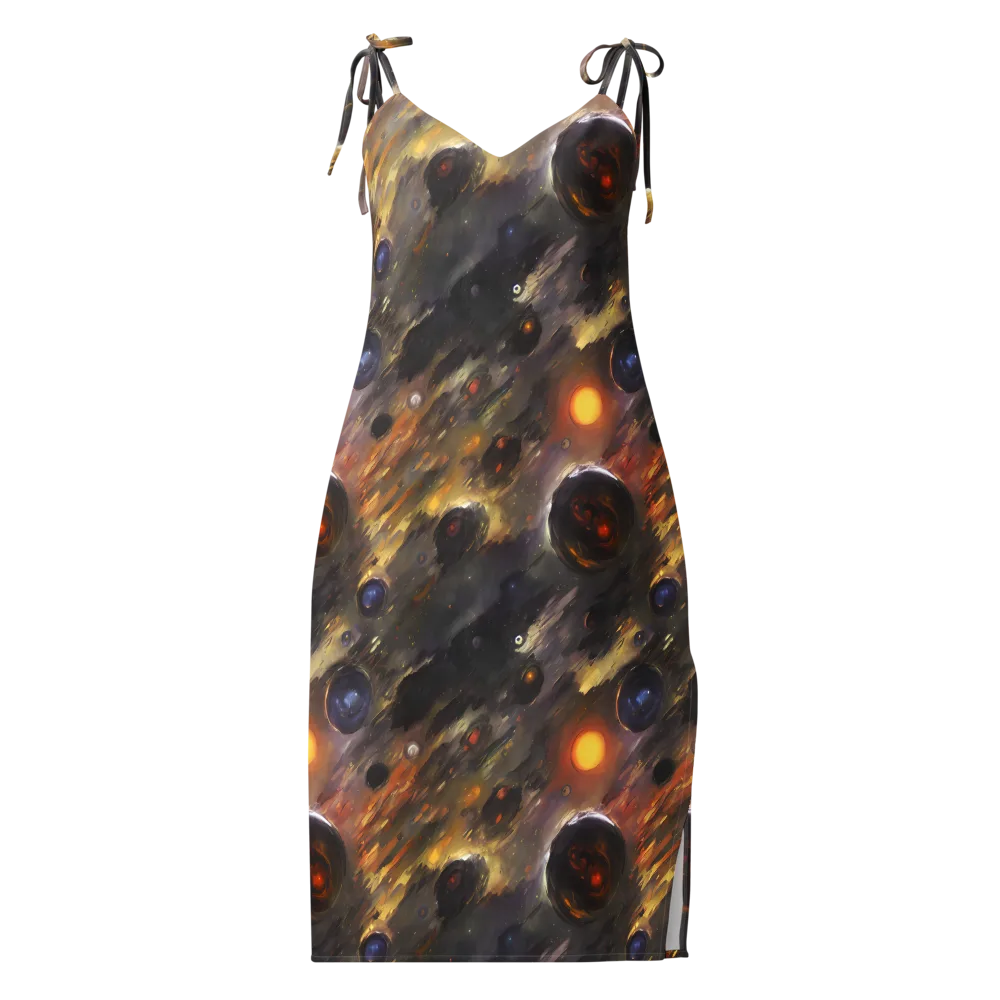 Temporal Vortex on Slip Dress — Front