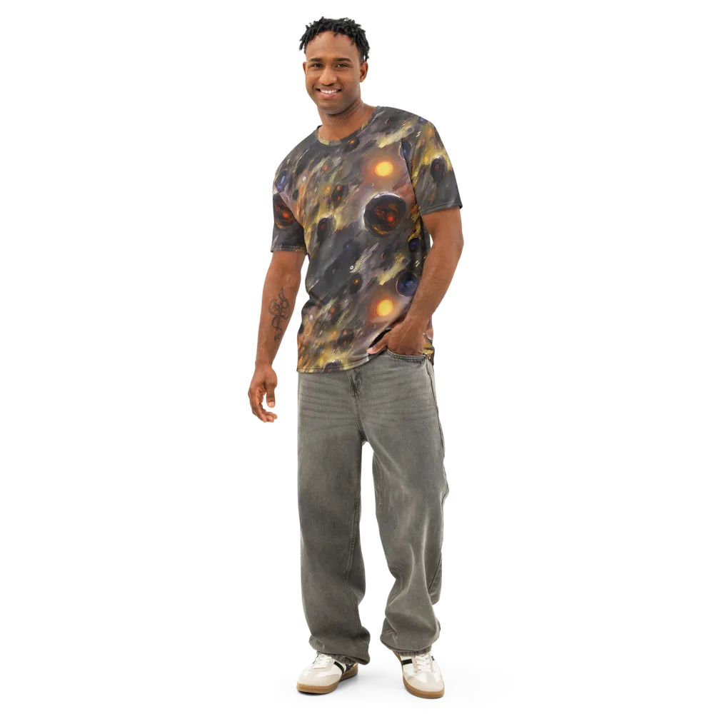 Temporal Vortex on Men's Cotton Crew Neck T-Shirt — Front