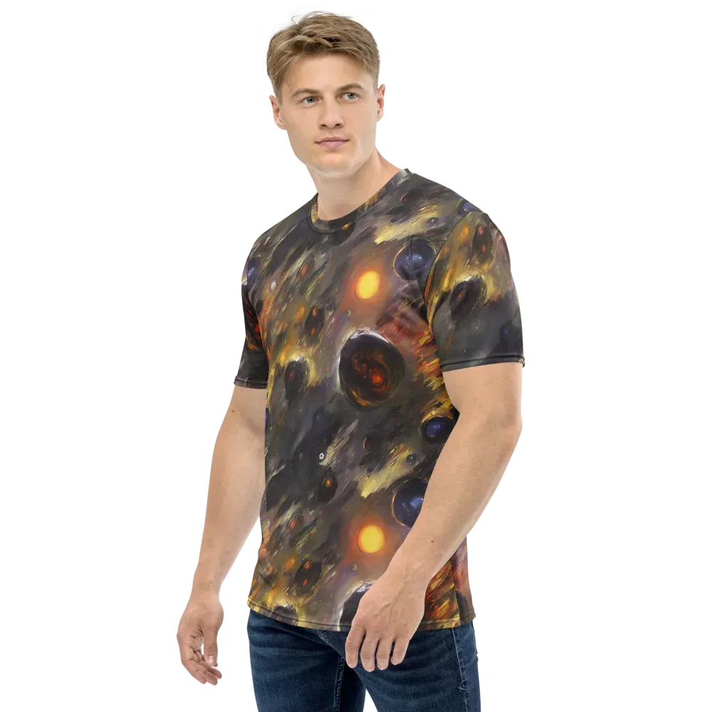 Temporal Vortex on Men's Crew Neck T-Shirt — Left