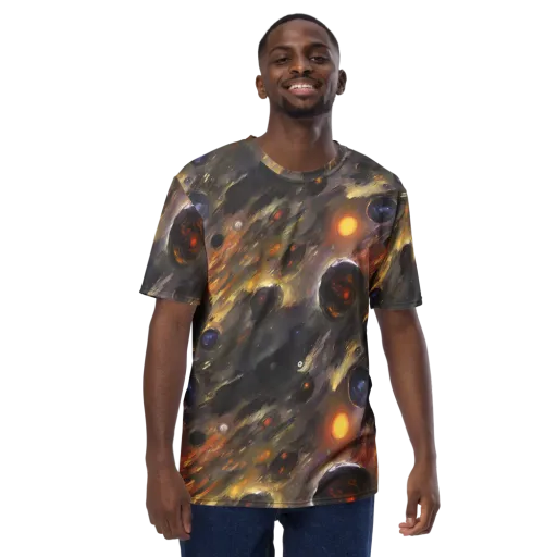 Temporal Vortex on a Men's Crew Neck T-Shirt