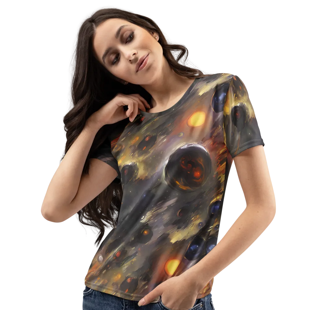 Temporal Vortex on Women's Crew Neck T-Shirt — Left Front