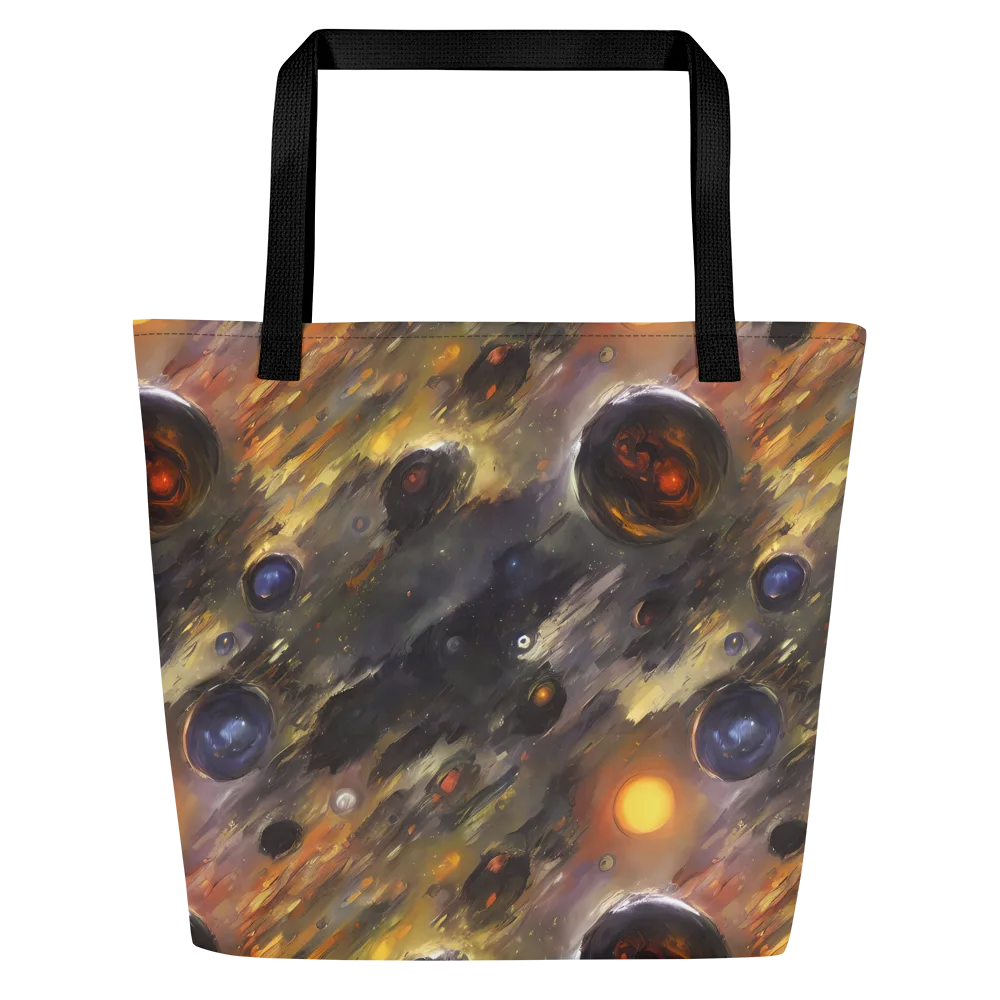 Temporal Vortex on Large Tote Bag W/ Pocket — Front