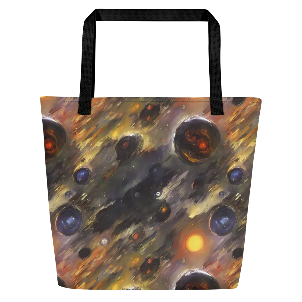 Temporal Vortex on Large Tote Bag W/ Pocket — Front
