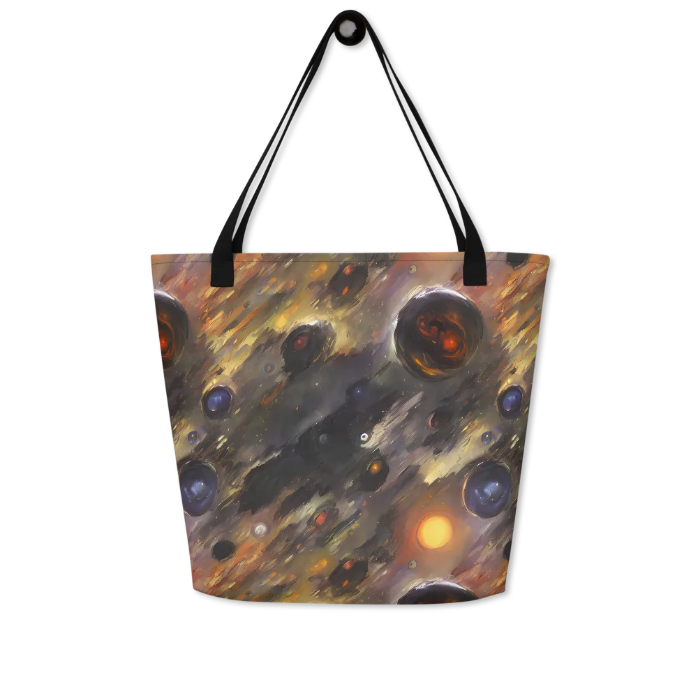 Temporal Vortex on Large Tote Bag W/ Pocket — Front