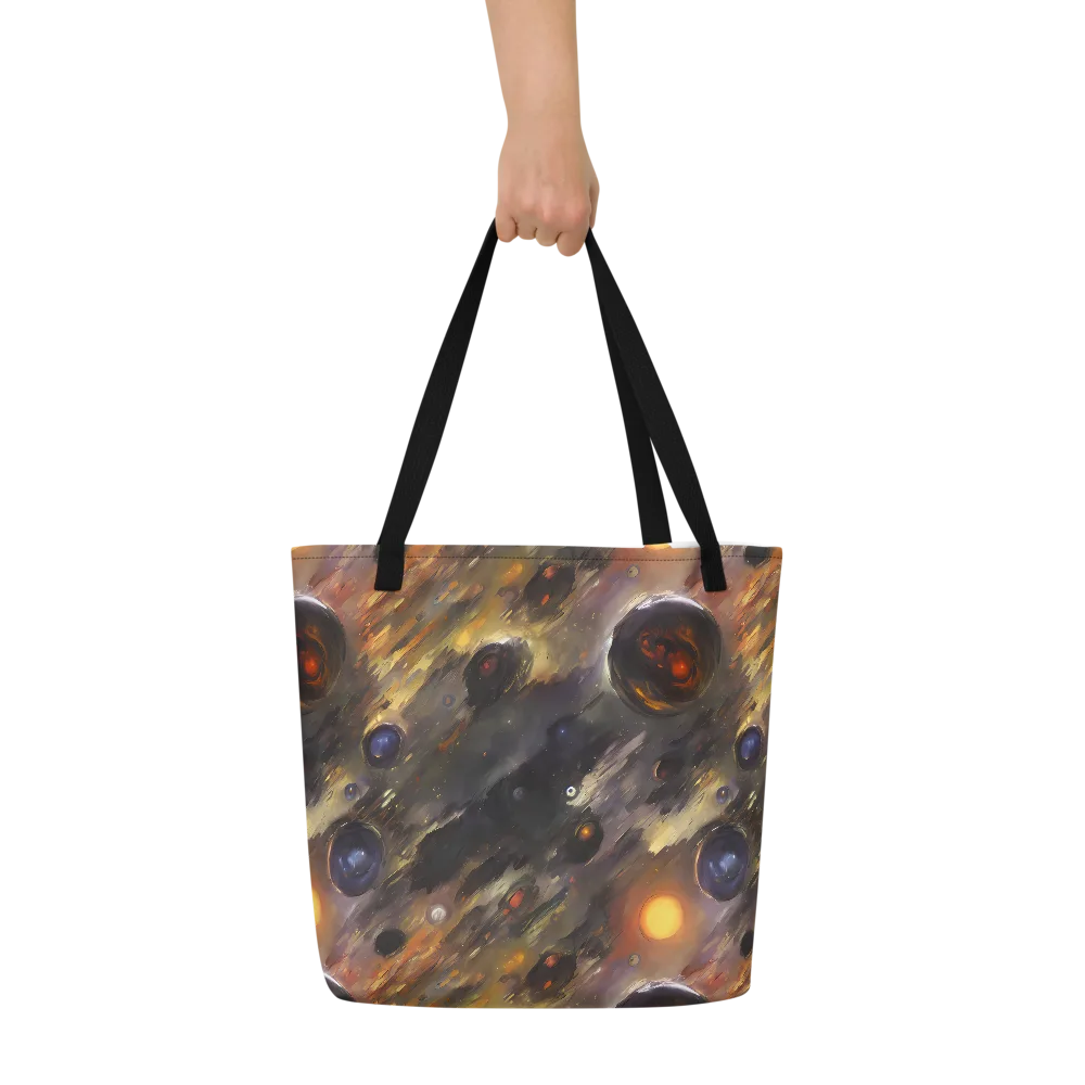 Temporal Vortex on Large Tote Bag W/ Pocket — Front