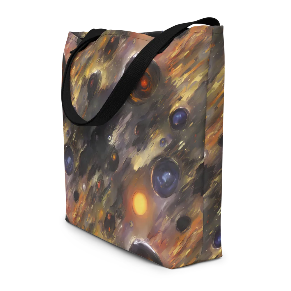 Temporal Vortex on Large Tote Bag W/ Pocket — Front