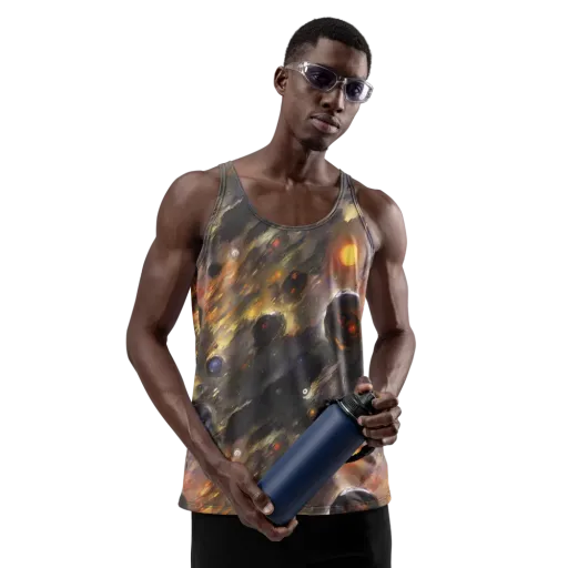 Temporal Vortex on a Men's Tank Top
