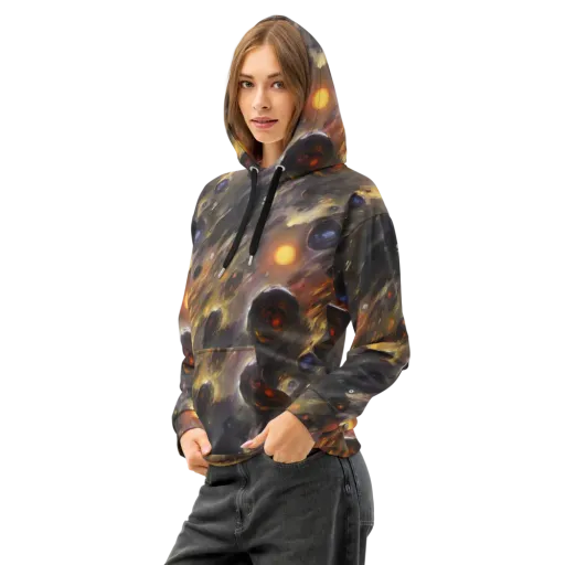 Temporal Vortex on a Cotton Hoodie