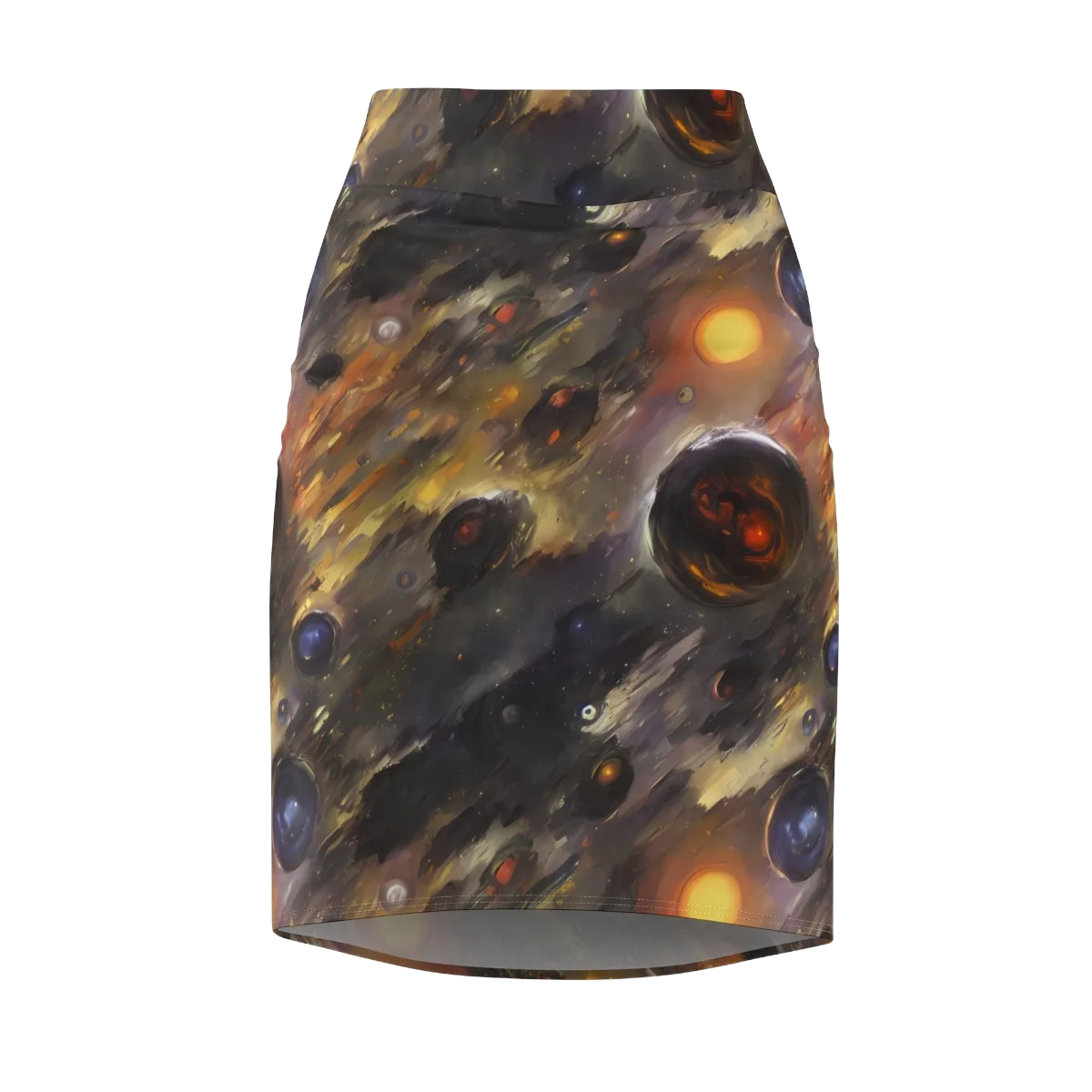 Temporal Vortex on Pencil Skirt — Front