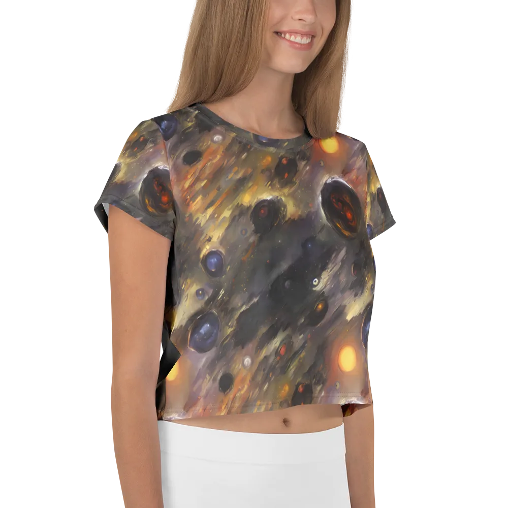 Temporal Vortex on Crop Tee — Right