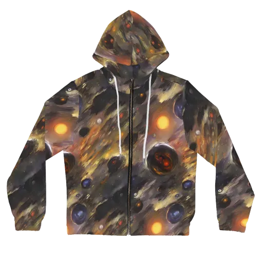 Temporal Vortex on a Women's Full-Zip Hoodie