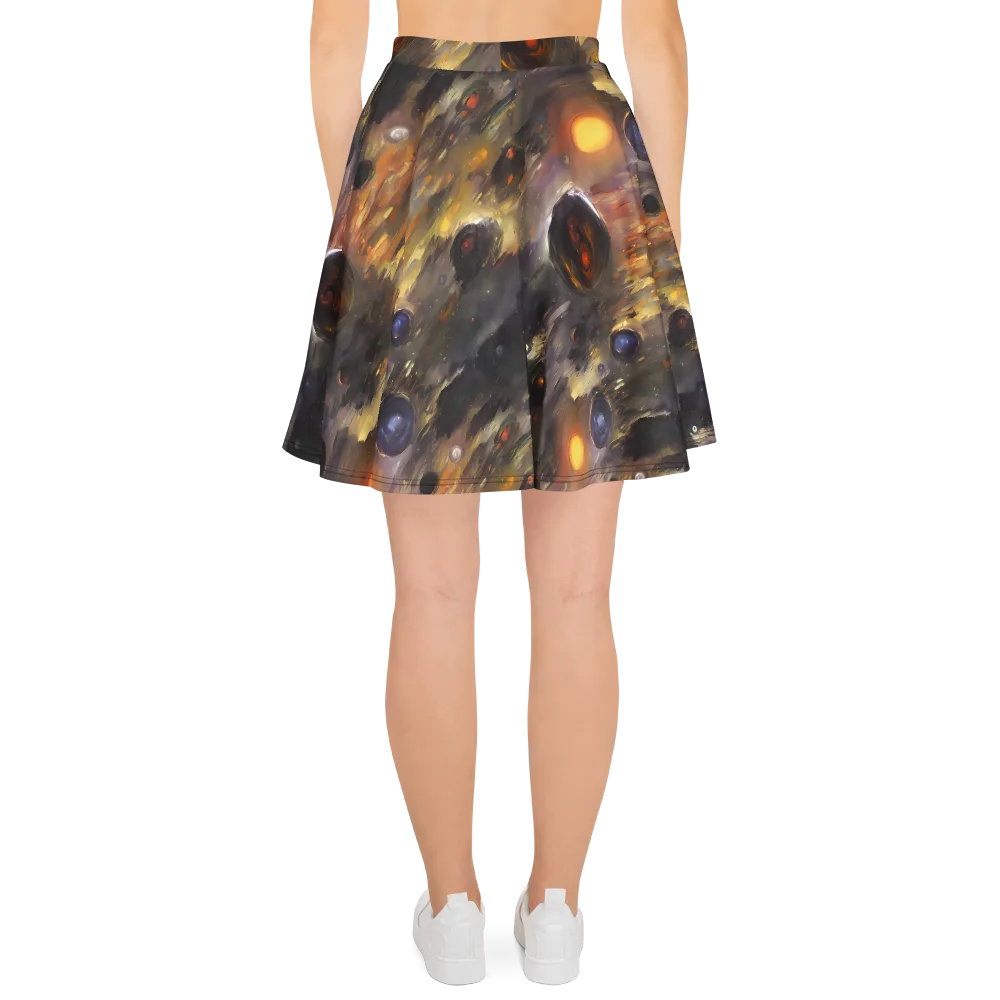 Temporal Vortex on Skater Skirt — Back