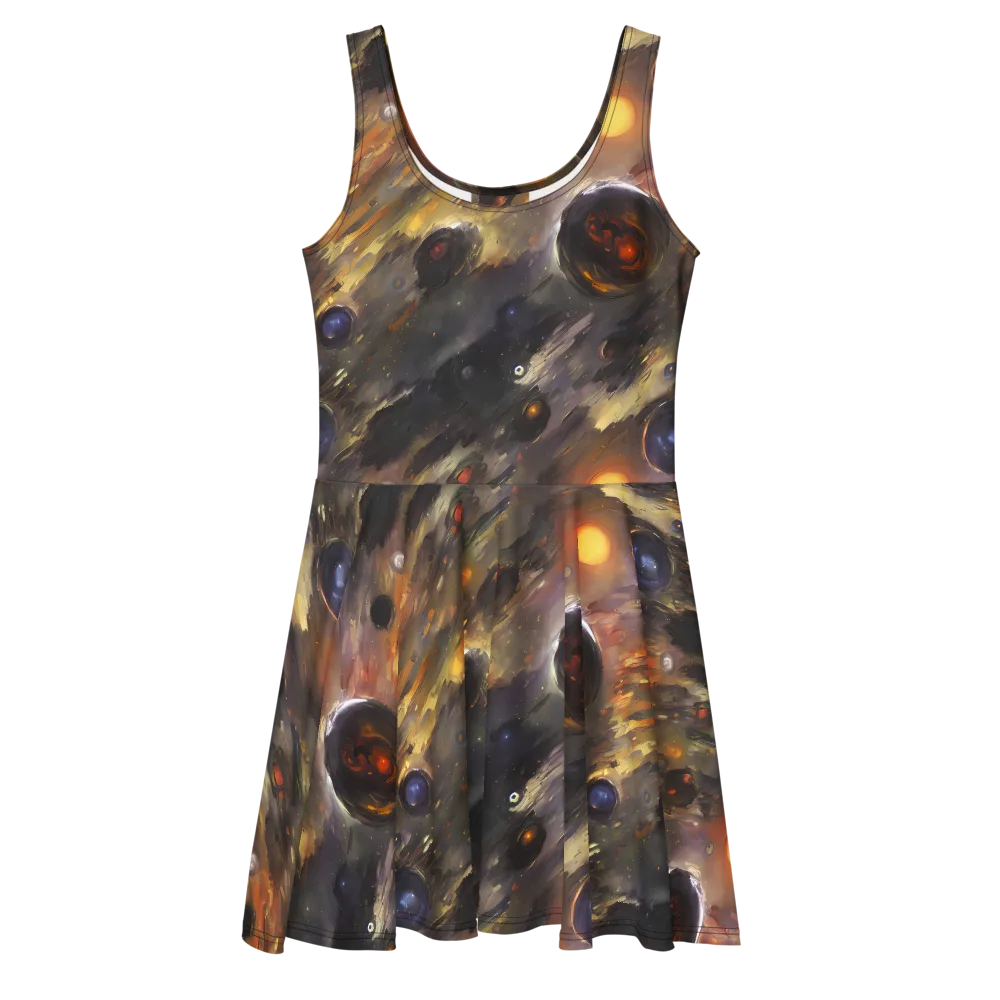 Temporal Vortex on Skater Dress — Front