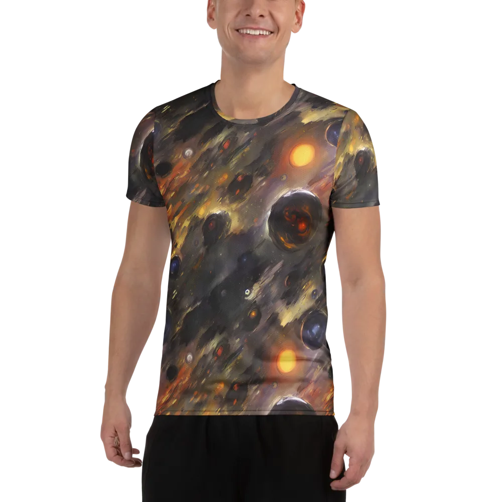 Temporal Vortex on Men's Athletic T-Shirt — Front