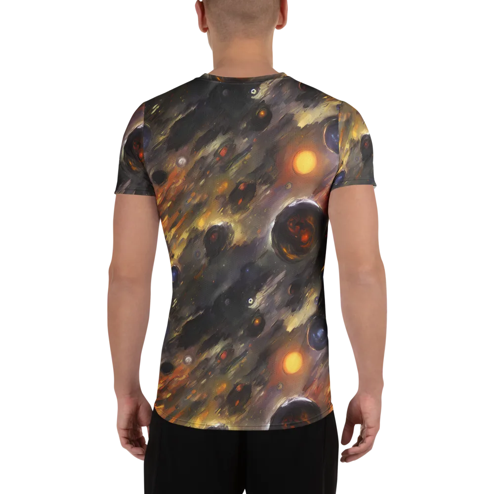 Temporal Vortex on Men's Athletic T-Shirt — Back