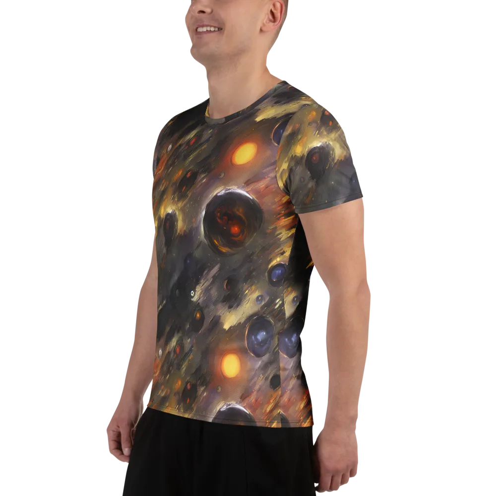 Temporal Vortex on Men's Athletic T-Shirt — Left