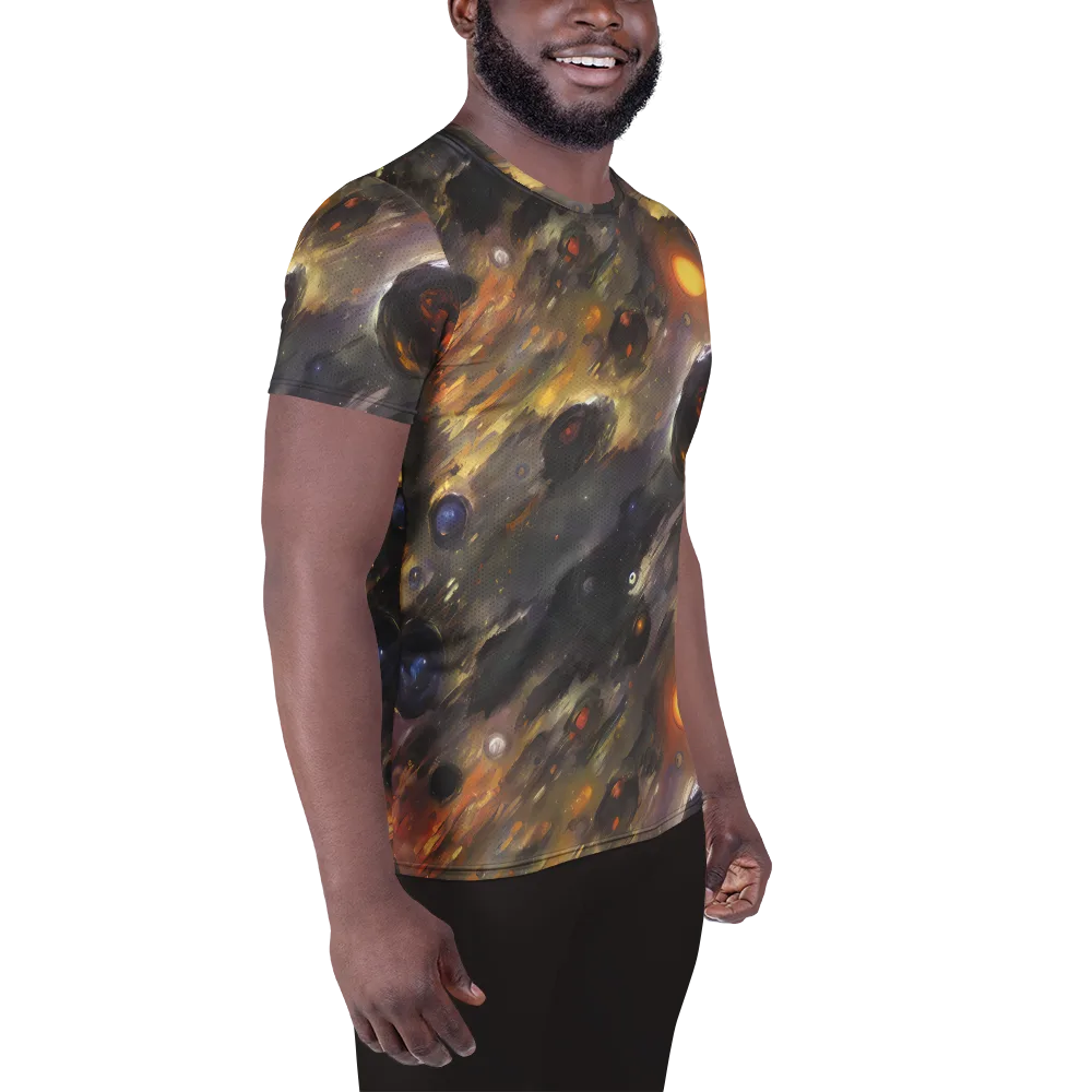Temporal Vortex on Men's Athletic T-Shirt — Right
