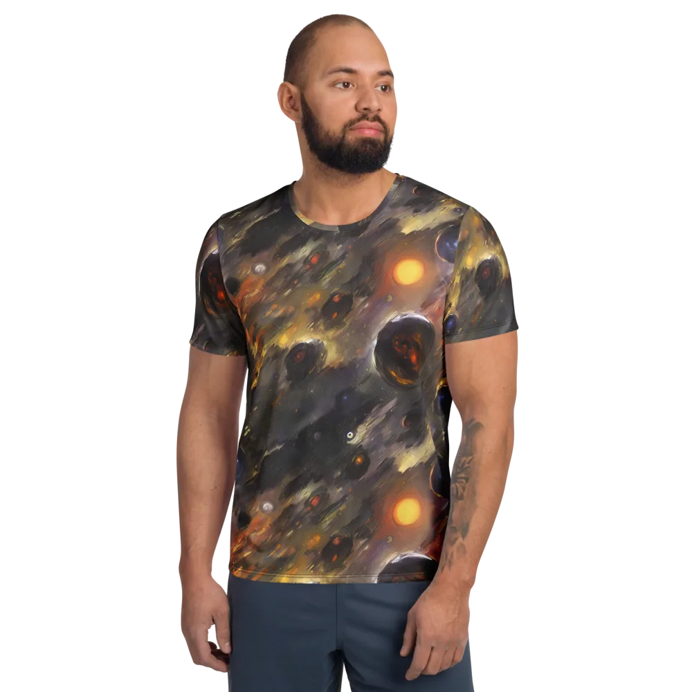 Temporal Vortex on Men's Athletic T-Shirt — Front