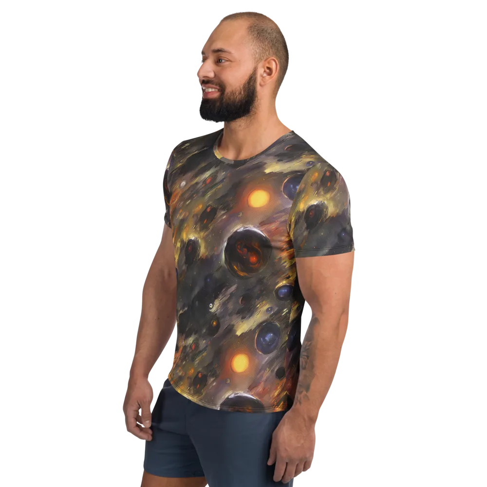 Temporal Vortex on Men's Athletic T-Shirt — Left